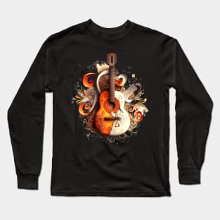 musical instrument | music is life | beautiful guitar Long Sleeve T-Shirt